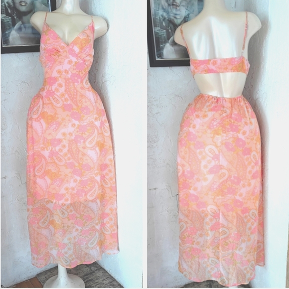 Paisley Pink maxi dress - Picture 7 of 8